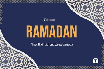Geometric Background Ramadan Banner Template - Download | Template.net