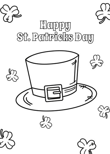 St. Patrick's Day Hat Drawing Template - Edit Online & Download St. Patrick's Day Hat Drawing Template - Edit Online & Download