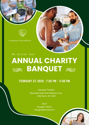 Charity Banquet Invitation Template - Edit Online & Download