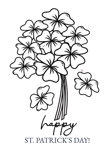 St. Patrick Day Flower Bouquet Drawing Template - Edit Online & Download St. Patrick Day Flower Bouquet Drawing Template - Edit Online & Download