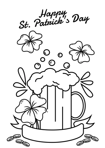 St. Patrick Day Birthday Wishes Drawing Template - Edit Online & Download St. Patrick Day Birthday Wishes Drawing Template - Edit Online & Download