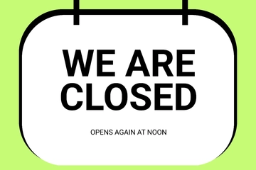 Closed Sign Template | Template.net