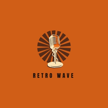 Retro Podcast Logo - Edit Online & Download