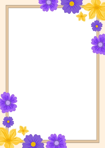 Floral Border Invitation Template - Edit Online & Download