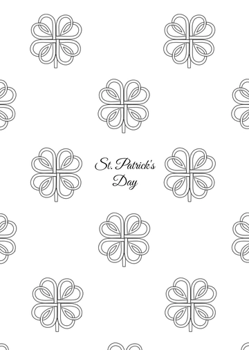 St. Patrick's Day Pattern Drawing Template - Edit Online & Download St. Patrick's Day Pattern Drawing Template - Edit Online & Download