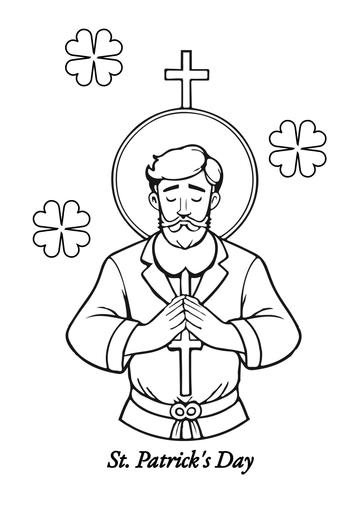 Religious St. Patrick's Day Drawing Template - Edit Online & Download Religious St. Patrick's Day Drawing Template - Edit Online & Download