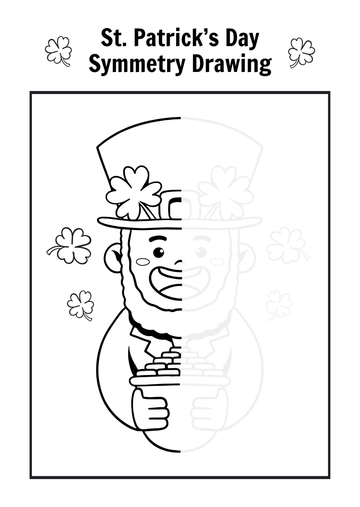 St. Patrick's Day Symmetry Drawing Template - Edit Online & Download St. Patrick's Day Symmetry Drawing Template - Edit Online & Download