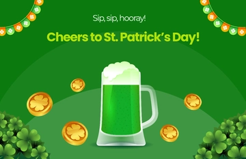 Green Beer St. Patrick's Day Poster Template - Edit Online & Download