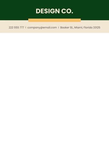 Company Letterhead Template - Edit Online & Download