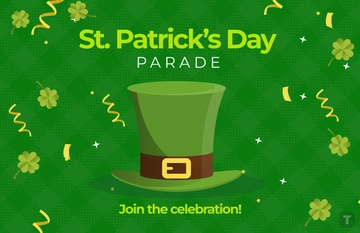 Modern St. Patric's Day Parade Poster Template - Edit Online & Download
