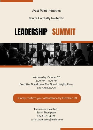 Aesthetic VIP Business Meeting Invitation Template - Edit Online & Download