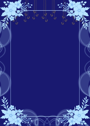 Royal Blue Background Invitation Template - Edit Online & Download
