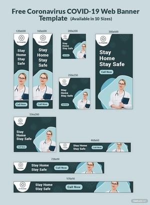 Coronavirus COVID-19 Web Banner Template