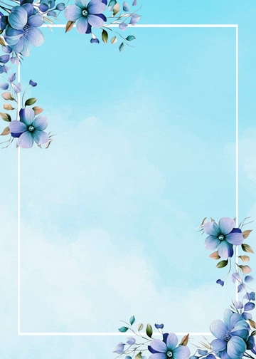 Blank Pastel Blue Invitation Template - Edit Online & Download