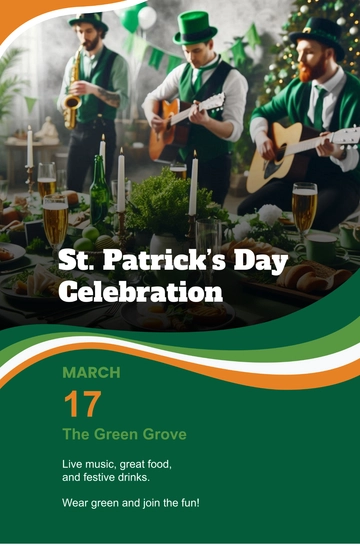 St. Patrick’s Day Sign Poster Template - Edit Online & Download