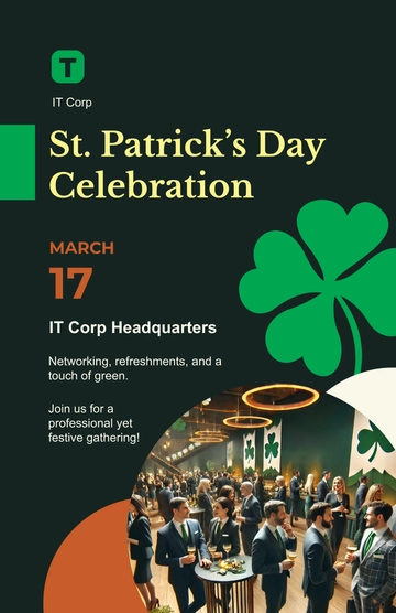 Professional St. Patrick's Day Celebration Poster Template - Download | Template.net