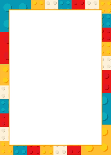 Lego Themed Border Invitation Template - Edit Online & Download