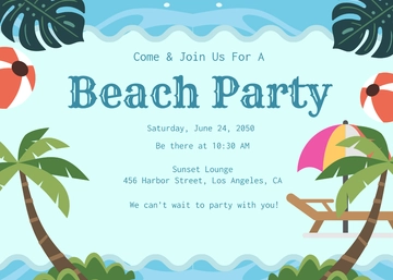 Landscape Blue Invitation Template - Edit Online & Download
