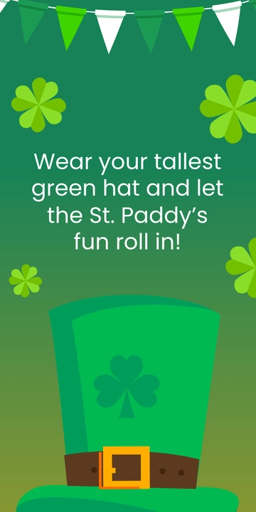 St. Patrick's Day Hat Template - Edit Online & Download