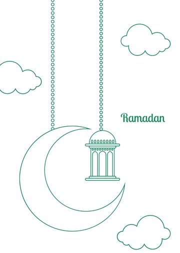 Green Ramadan Drawing Template - Edit Online & Download