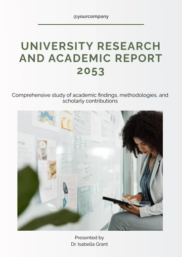 Free University Cover Page Template to Edit Online