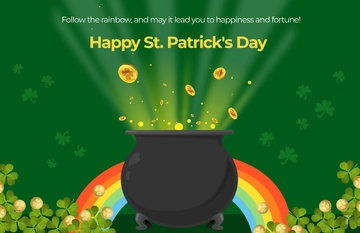Pot of Gold St. Patrick's Day Poster Template - Edit Online & Download