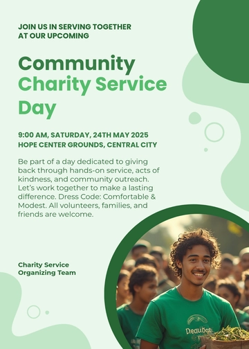 Free Donation Charity Invitation Template to Edit Online
