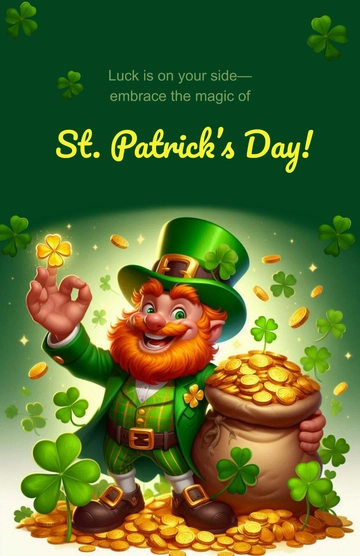 Lucky Charm St. Patrick's Day Poster Template - Edit Online & Download
