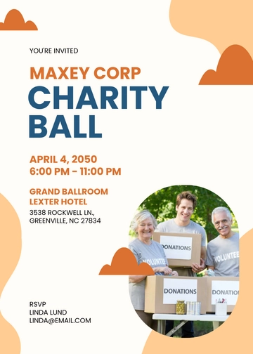 Corporate Charity Invitation Template - Edit Online & Download