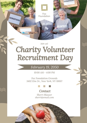 Charity Volunteer Invitation Template - Edit Online & Download