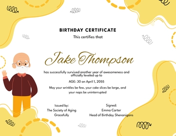 Funny Birthday Certificate Template - Edit Online & Download