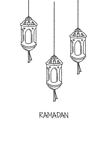 Ramadan Sketch Drawing Template - Edit Online & Download