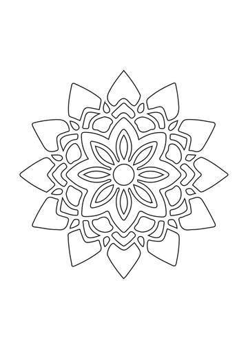 Ramadan Mandala Drawing Template - Edit Online & Download
