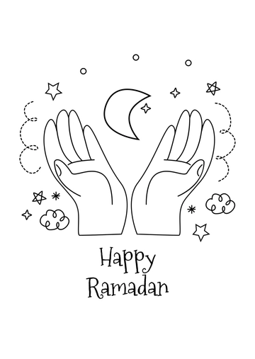Ramadan-Themed Doodle Drawing Template - Edit Online & Download