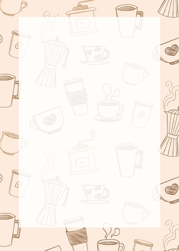 Hand-Drawn Background Coffee Invitation Template - Edit Online & Download