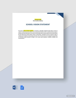 School Vision Statement Template