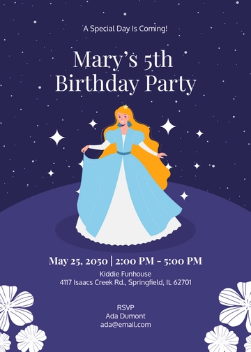 Editable Cinderella Party Invitation Template - Edit Online & Download