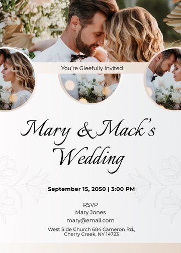 Corporate-Themed Wedding Event Invitation Template | Template.net