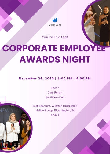 Geometric Border Corporate Event Invitation Template - Edit Online & Download