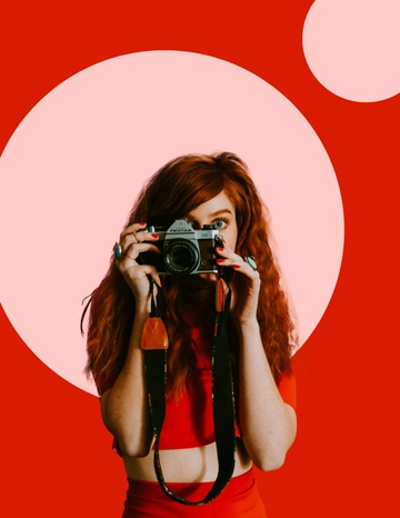 Pink and Red Photo Template  - Edit Online | Template.net