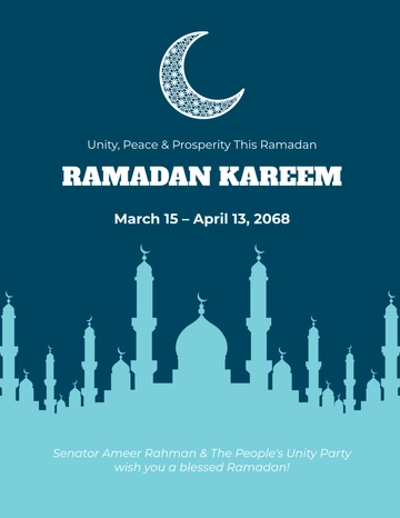 Blank Political Ramadan Flyer Template - Edit Online & Download