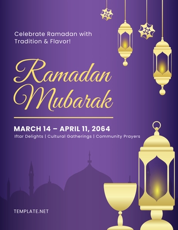 Desi Style Ramadan Flyer Template - Edit Online & Download