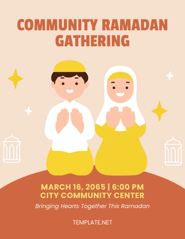 Community Ramadan Flyer Template - Edit Online & Download