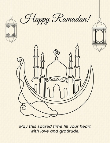 Ramadan Drawing Flyer Template - Edit Online & Download