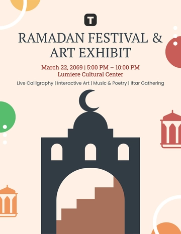 Creative Ramadan Event Flyer Template - Edit Online & Download