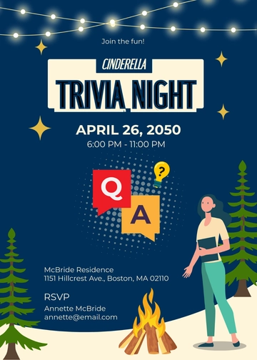 Cinderella Trivia Night Invitation Template - Edit Online & Download