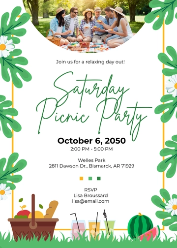 Aesthetic Greenery Digital Invitation Template - Edit Online & Download