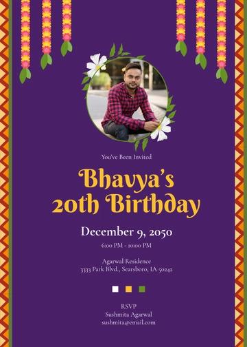 Tamil Digital Invitation Template - Edit Online & Download