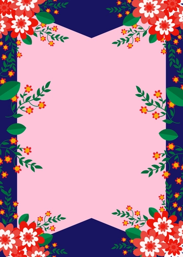Floral Background Date Night Invitation Template - Edit Online & Download