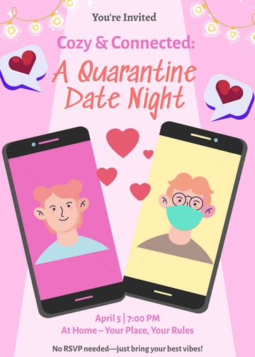 Quarantine Date Night Invitation Template - Edit Online & Download